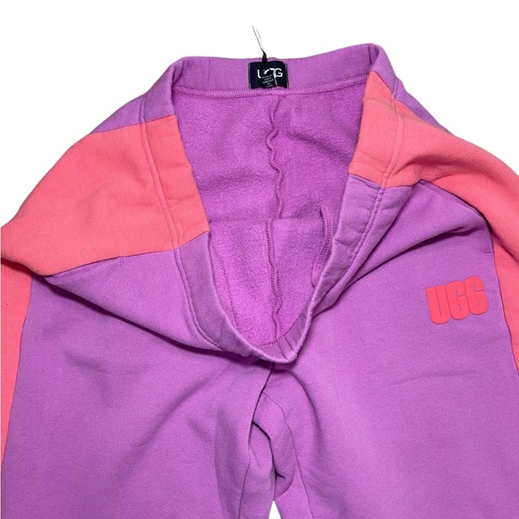 ⚡️SOLD⚡️UGG Jayleen Color Blocked Sweatpant Purple Brushed Fleece Cotton Pant - Picture 7 of 14